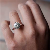 Anello Fanton Gioielli Donna SOLITARI LAB GROWN in Oro bianco Diamante Lab Grown 3.10 Ct ANOR-171-52 - ANOR-171-52